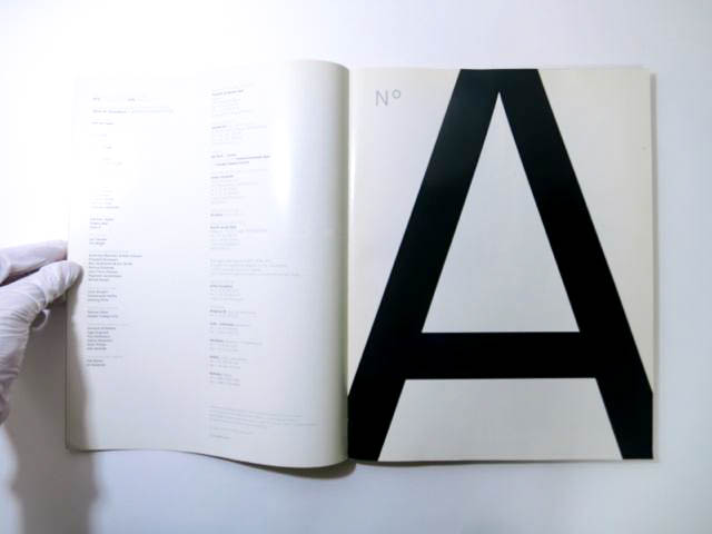 古本】NO.A MAGAZINE NO. 1, AUGUST 2000 Dirk Van Saene